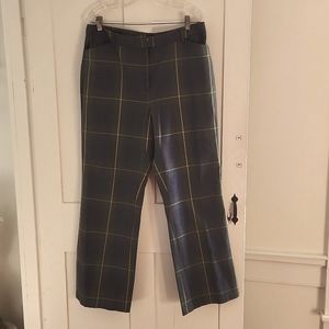 Land's End plaid pants 14